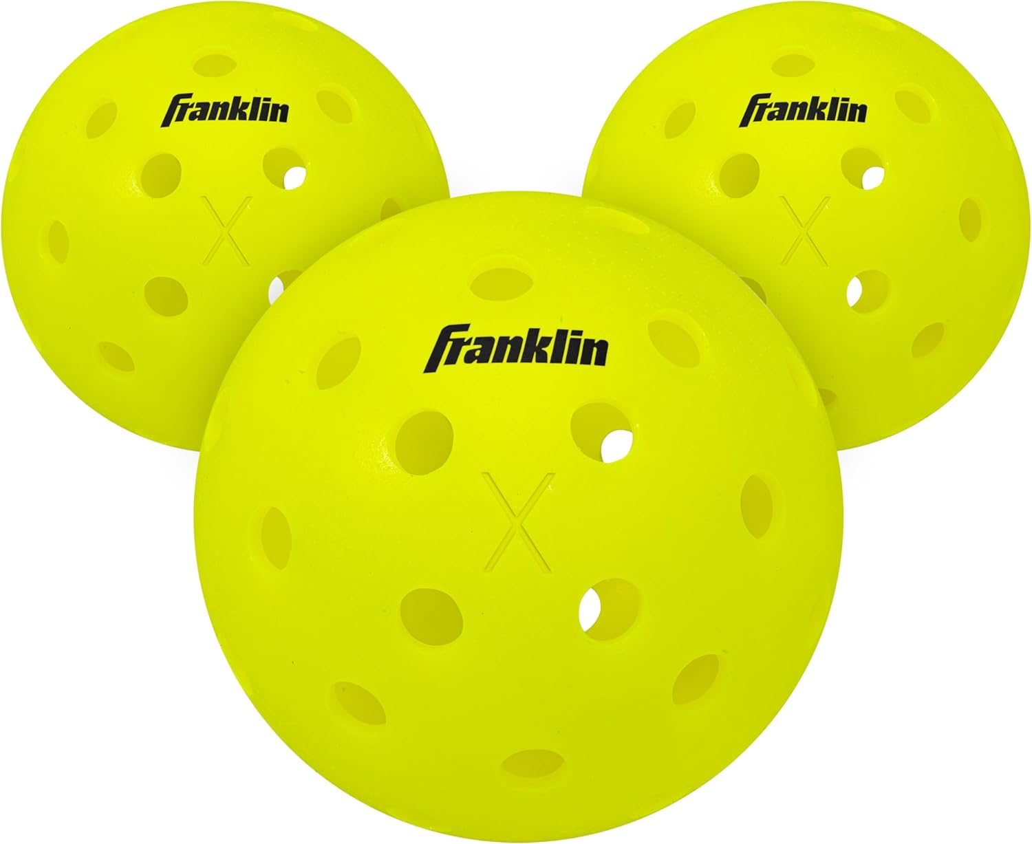 Franklin Sports X-40 Outdoor Pickleballs 3-Pack