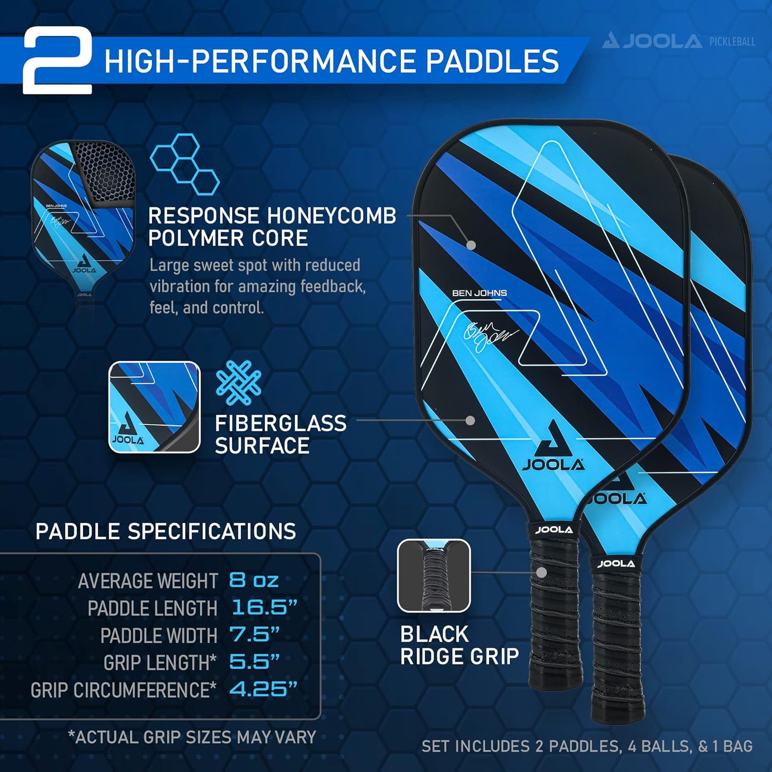 JOOLA Pickleball Paddles Set of 2 — view 4