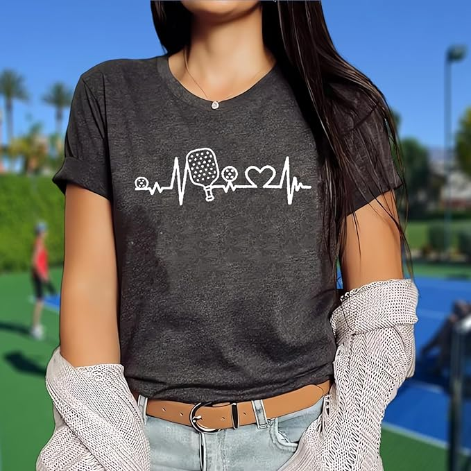 Women's Life Isn't All Dogs and Pickleball V-Neck T-Shirt — view 3